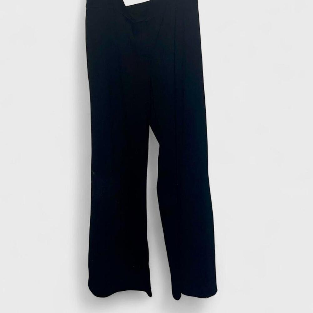 New York & Co Black Stretch Straight Wide Leg Pants - Size M